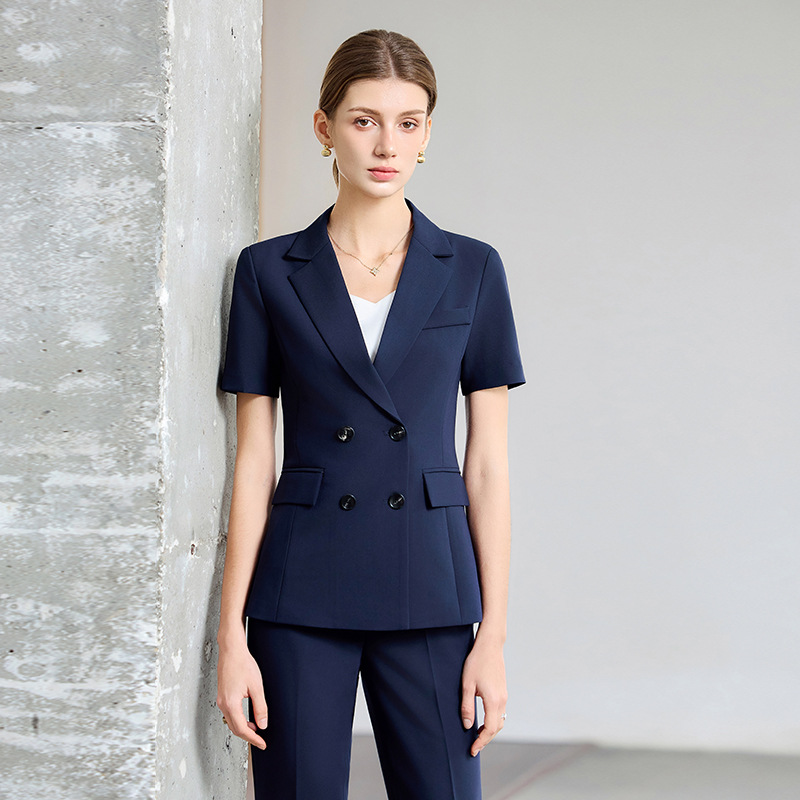 Women Formal Wear For Interview - Traje de verano de manga corta