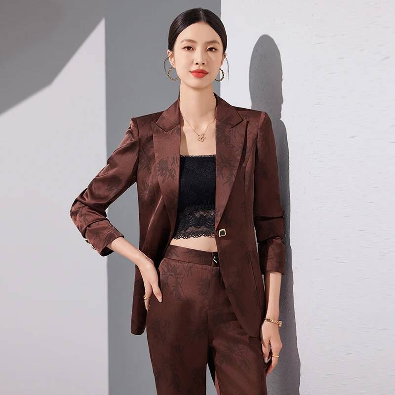 Women Formal Wear For Interview - Trajes de pantalón formales de tela