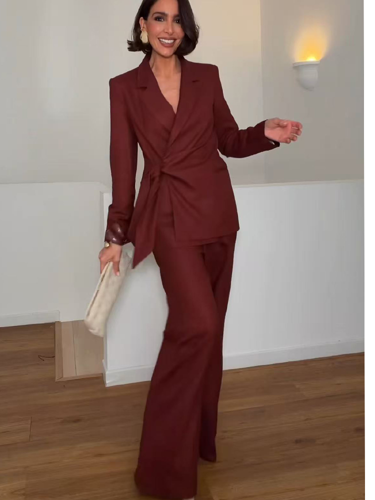 Women'S Formal Wear Pants - Traje de Blazer y Pantalón para