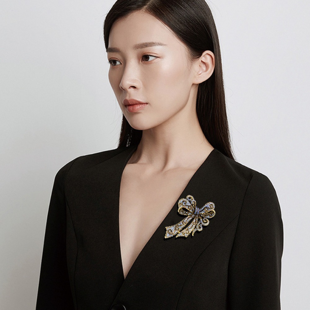 Formal Wear Jewelry For Women - Broche Vintage en Forma de Lazo,