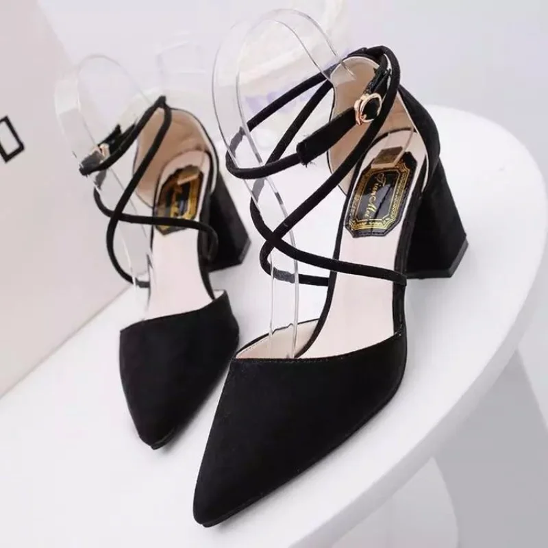 Wrap Dress Work - Zapatos de tacón para mujer, sandalias