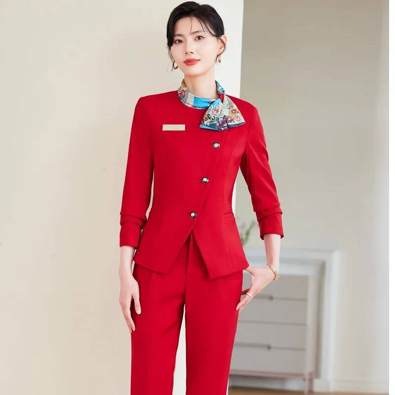Women Formal Wear For Interview - Trajes de pantalón de talla grande