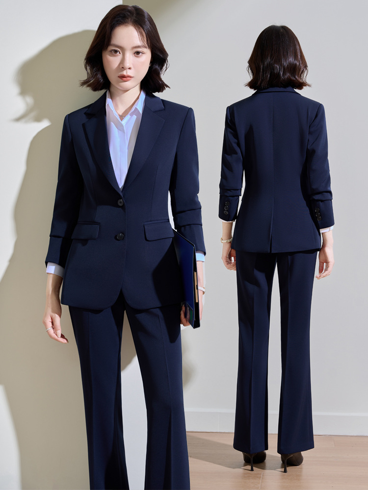 Traje profesional azul marino  - Women Formal Wear For Interview reseña y precio
