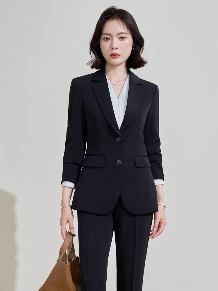 Traje profesional azul marino  - Women Formal Wear For Interview reseña y precio