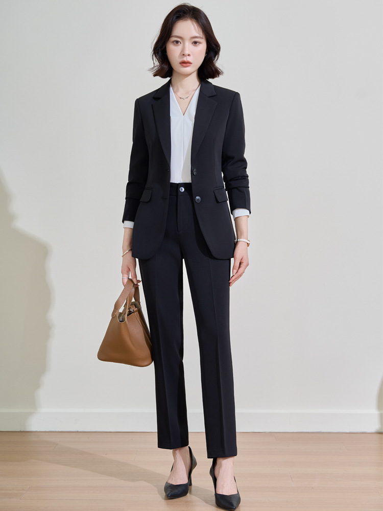 Traje profesional azul marino  - Women Formal Wear For Interview reseña y precio