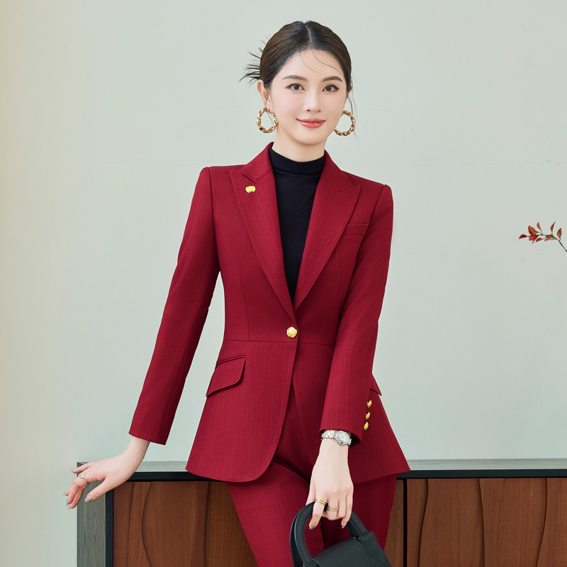 Conjunto de traje rojo para mu - Women'S Office Formal Wear For Ladies reseña y precio