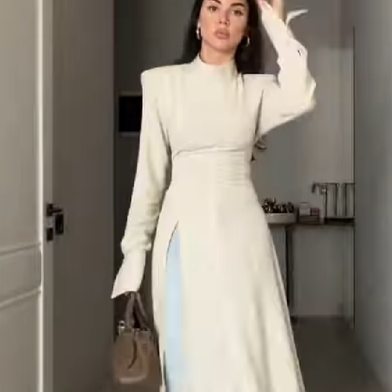 Vestido Maxi Elegante de Manga - Women'S Office Formal Wear For Ladies reseña y precio