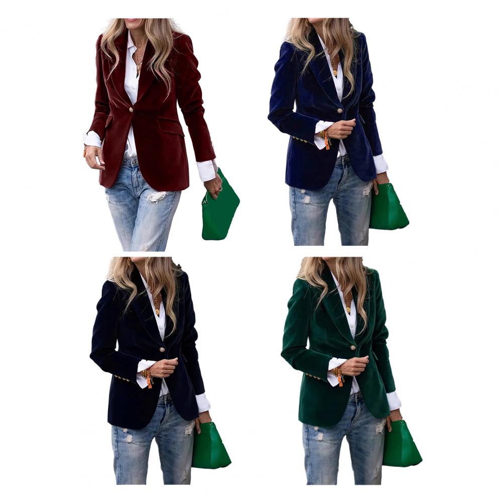 Blazer de terciopelo de talla  - Women'S Office Formal Wear For Ladies reseña y precio