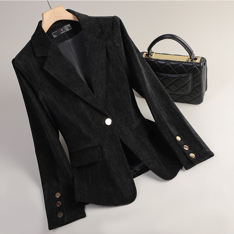 Blazer de terciopelo amarillo  - Women'S Office Formal Wear For Ladies reseña y precio
