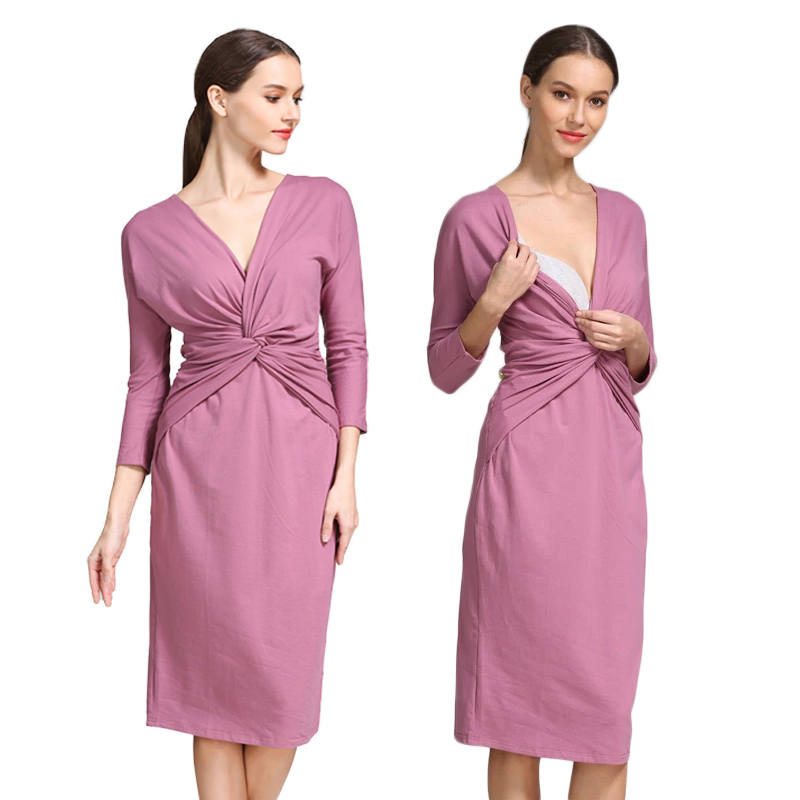 Vestido de Maternidad con Cuel - Wrap Dress Work reseña y precio
