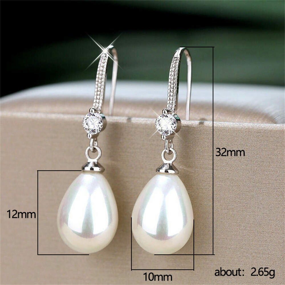 Pendientes de perlas de imitac - Formal Wear Jewelry For Women reseña y precio